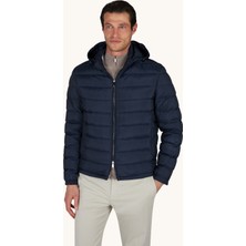 Paul & Shark Erkek Pamuklu Regular Fit Kapitoneli Kapüşonlu Fermuarlı Lacivert Ceket 99312008A-013