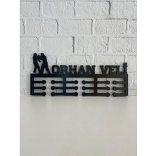 14 Design Kişiye Özel Muay Thai Erkek Figür Madalya Askısı - 10 mm Kalınlıkta Mdf – Sporcu Askılığı