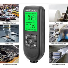 HW-300PRO Oto Boya Kalınlık Ölçer 0-2000ΜM Fe & Nfe Kaplama Kalınlık Test Cihazı ( Lisinya )