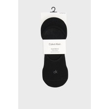 Calvin Klein Erkek Ck Logo Işlemeli Üçlü Paket Babet Siyah Çorap C701234367-001