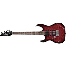 Odea Şeffaf Kırmızı Burst Elektro Gitar, Yeni Model Tasarım