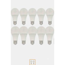 Lampist 10W LED Ampul 10 Adet E27 Duy – 900 Lümen Yüksek Işık Güçlü Ekonomik Paket Enerji Tasarruflu Ampul Seti