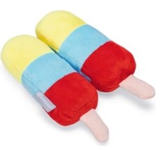 Odea Renkli Peluş Köpek Oyuncağı Seti, Dondurma Temalı, 2 Adet, 18X12X4,5 cm