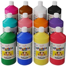 Odea Tüm Renkler Parmak Boyası 12'li Set 12X1000 gr