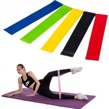 Hace Bazaar 5li Egzersiz Direnç Bant Seti Pilates Crossfit Ekipmanları (4887)
