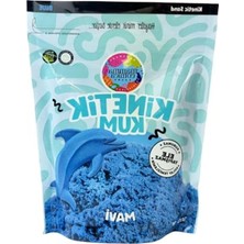 Odea 500 Gram Mavi Kinetik Kum, Eğlenceli ve Eğitici Oyun Malzemesi