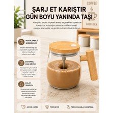 USB Şarjlı Akıllı Karıştırıcı Kupa – Isıtma Altlıklı, Ip6 Su Geçirmez Yeni Nesil - Lisinya