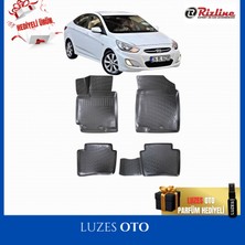 Rizline Hyundai Accent Blue 3D Havuzlu Paspas 2014 Model Uyumlu