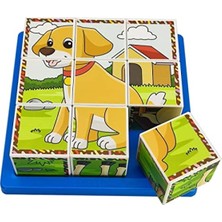 Odea Eğitici Çiftlik Hayvanları 3D Puzzle - 9 Küp ve 6 Yapboz