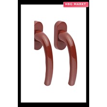 HBG Markt Tool 2 Parça Kahverengi Pvc Pencere Kolu (5647)