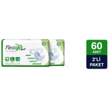 Flexi Life Plus Yetişkin Hasta Bezi Büyük Boy (L) 30'lu x 2'li Paket