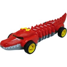 Matra Timsah Araba - Otomatik Hareketli Sesli Işıklı 32 cm - Kırmızı Timsah - 1 Adet
