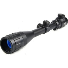 Magicool 4-12X40 Aoeg Tüfek Dürbünü Mil Dot Kırmızı - Yeşil Lens Koruyucu