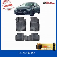 Rizline Honda Civic 3D Havuzlu Paspas 2016 Model Uyumlu