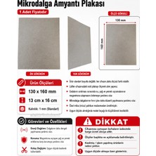 Belirtilmemiş Mikrodalga Fırın Amyantı Plaka 130MM x 160MM (13X160CM)