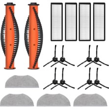 Voli Xiaomi S10T Model STFCR01SZ Için Yedek Mega Set Hepa Filtre Yan Fırça Mop Bezi