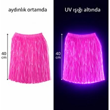 Hace Bazaar Neon Pembe Hawaii Parti Eteği 40 cm (4887)