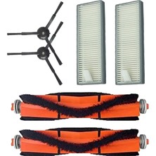 Voli Philips 7000 Serisi 7000/01 7100/01 Için 2 Ana Fırça 2 Yan Fırça 2 Hepa Filtre