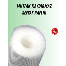 Şeffaf Mutfak Raflığı ve Çekmece Kaplaması Kaydırmaz Pvc - Lisinya