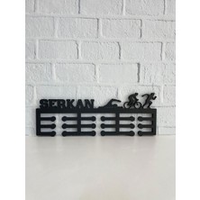 14 Design Kişiye Özel Triatlon Erkek Figür Madalya Askısı - 10 mm Kalınlıkta Mdf – Sporcu Askılığı