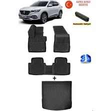 Ahlparts Mg Hs (Benzinli) 2024 Sonrası Uyumlu 3D Havuzlu Paspas ve 3D Bagaj Havuzu Seti  Asma Koku ve Numaratör Hediyeli