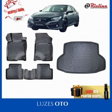 Rizline Honda Civic 3D Havuzlu Paspas ve Bagaj Havuzu 2019 Model Uyumlu