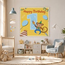 Doğum Günü Afişi Çocuk Parti Konsepti 50X50 cm