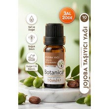 Botanica %100 Saf Jojoba Yağı Soğuk Sıkım Gözenek Dengeleyici Yağlı Cilt Bakımı Doğal Bitkisel 10 ml