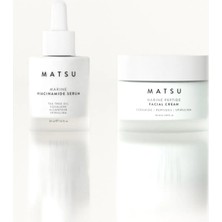 Matsu Gözenek Sıkılaştırıcı Niasinamid Serum ve Peptit Krem 2li Cilt Bakım Seti