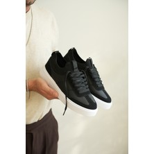 Zerenyus ZRK-N010 Premium Siyah Beyaz Günlük Casual Erkek Spor Ayakkabı