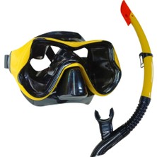 Star Diving Dalış Maskesi ve Snorkel Yetişkin - 51714-SARI (Lisinya)
