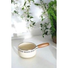 Empressco Ahşap Saplı Yazılı Emaye Sos Tavası / 14 cm