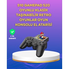 2.4 Inç Ekranlı 500 Oyunlu Taşınabilir Retro Oyun Konsolu, Şarjlı El Tipi Mini - Lisinya