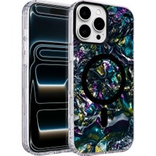 Magicool Onegif  Iphone 16 Pro Max Mila Dalgalı Magsafe Kapak - Lacivert