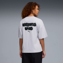 Puma Kadın / Kız Gri Puma Graphıcs Tee Gri Kadın T-Shirt & Polo