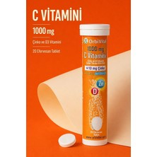 Orbi Vital OrbiVital C Vitamini 1000 mg + Çinko + D3 Vitamini Efervesan Tablet 20'li