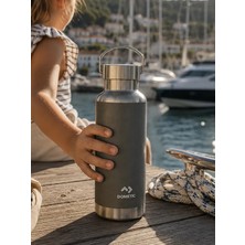 Dometic Kampa Dometic THRM48 Moss Termos Bardak 480 ml – Çift Cidarlı Paslanmaz Çelik, Bpa Içermez, Gri | Vakumlu, Sızdırmaz, Outdoor ve Günlük Kullanım Için Uygun