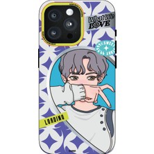 Wonew Anime Serisi Loading iPhone 15 Pro Max Magsafe Mor Kılıf
