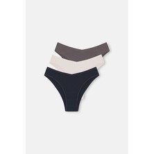 Suwen 3'lü Pamuklu Brazilian Slip Külot