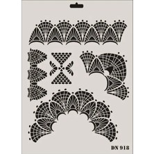 Matra Rich Dantel Seri DN-918 Stencil 35X25 cm