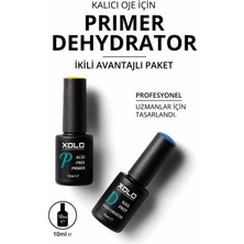 Xolo Kalıcı Oje Protez Tırnak Için Avantajlı Hazırlık 2’li Set - Dehidratör 10 Ml, Primer 10 ml