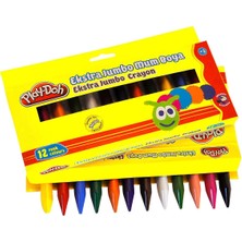 Kaia Life Play-Doh 12 Renk Extra Jumbo Crayon