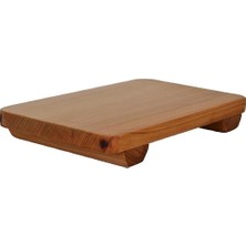 Empressco Ahşap Eskitme Ayaklı Sunumluk Et Tahtası 30 X14