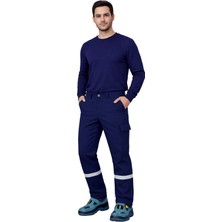 Toker Tekstil Iş Pantolonu Kışlık 7/7 Pamuk Gabardin - Lacivert / 54
