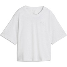 Puma Puma Class Relaxed Tee Kadın Beyaz T-Shirt & Polo