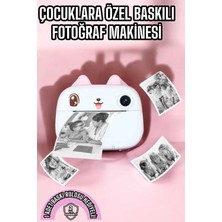 Ceylan Adam Mey Ithalat® Çocuk Fotoğraf Makinesi Dijital Hd Video Rulo Kağıt Baskılı Yazıcı