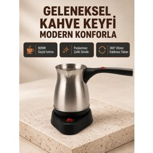 Kaia Life Elektrikli Türk Kahvesi Cezvesi 800W Kablosuz Döner Tabanlı