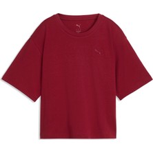 Puma Puma Class Relaxed Tee Kadın Kırmızı T-Shirt & Polo