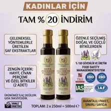2 x 250 ml Hayıt & Civan Perçemi Sıvı Ekstraktı Karışımı – %100 Doğal Bitkisel Ekstrakt Lokman Hekim Hayat