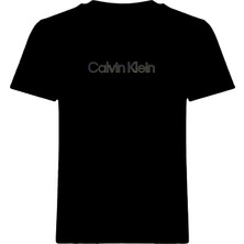Calvin Klein Ss Classıc Foıl Calvın Kleın Tee Kadın Siyah T-Shirt